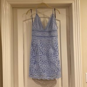 *NWT* FOREVER 21 Baby Blue Cutout Dress Size Medium